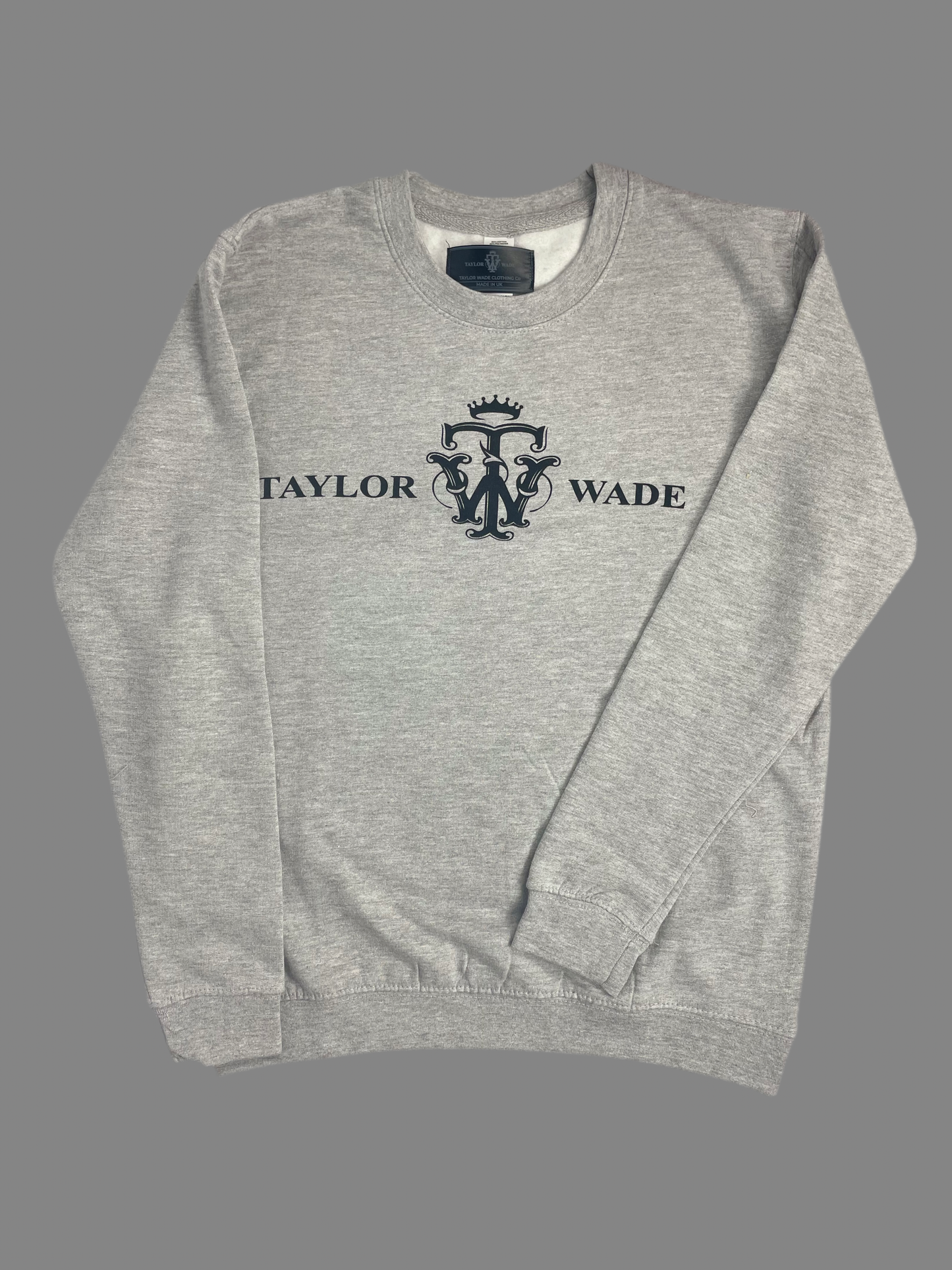 BOYS GREY TAYLOR WADE LOGO SWEATSHIRT