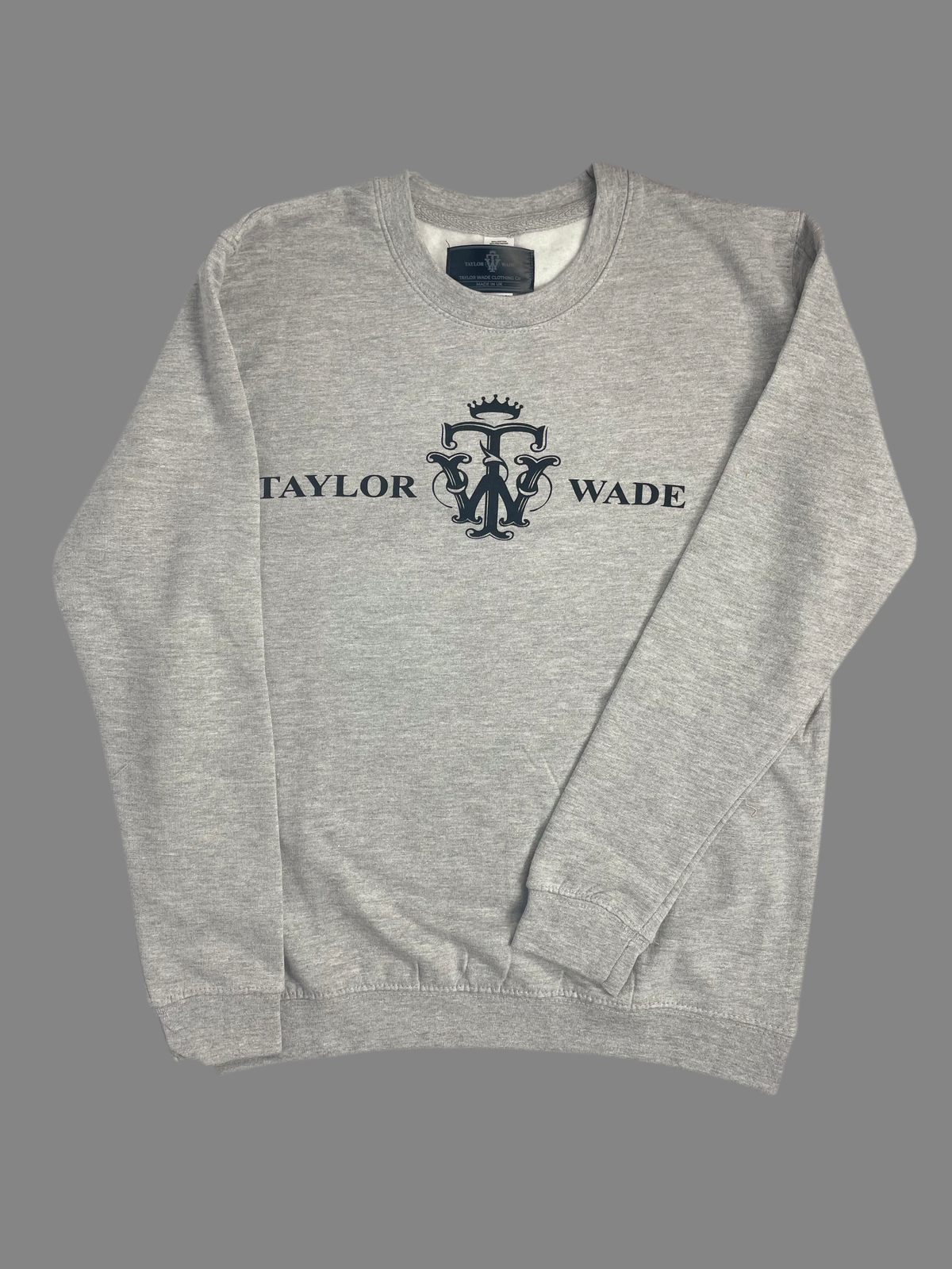 BOYS GREY TAYLOR WADE LOGO SWEATSHIRT