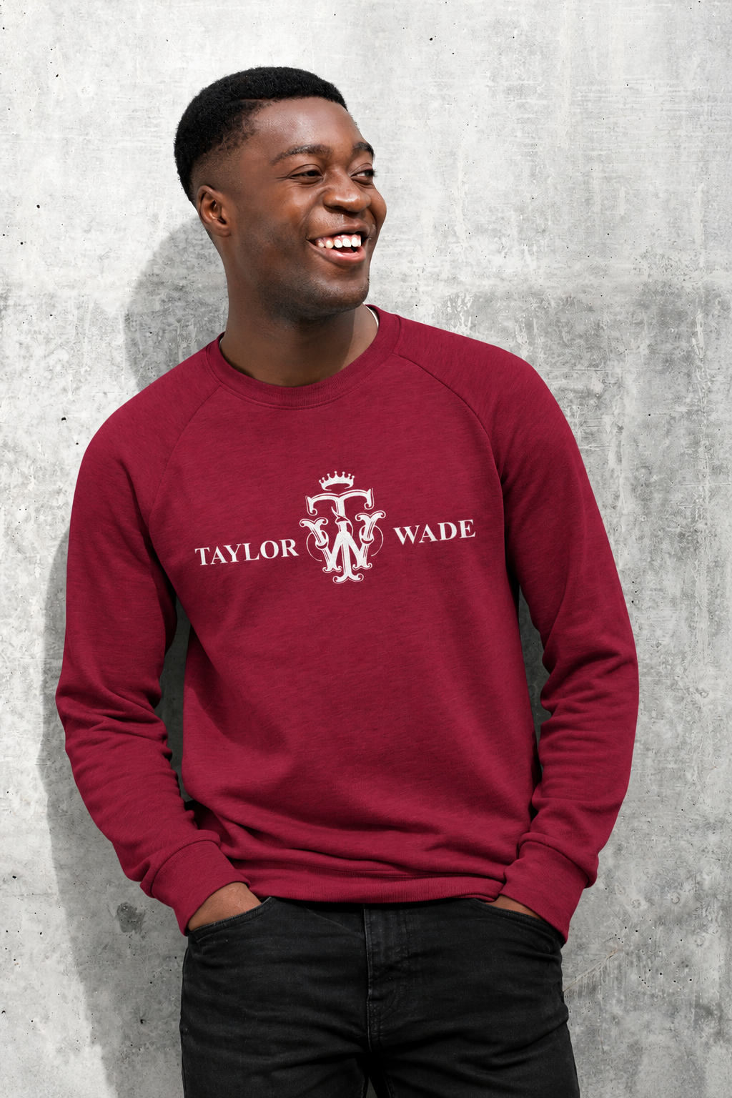 Taylor Wade Boys’ Sweatshirt – White Edition Logo