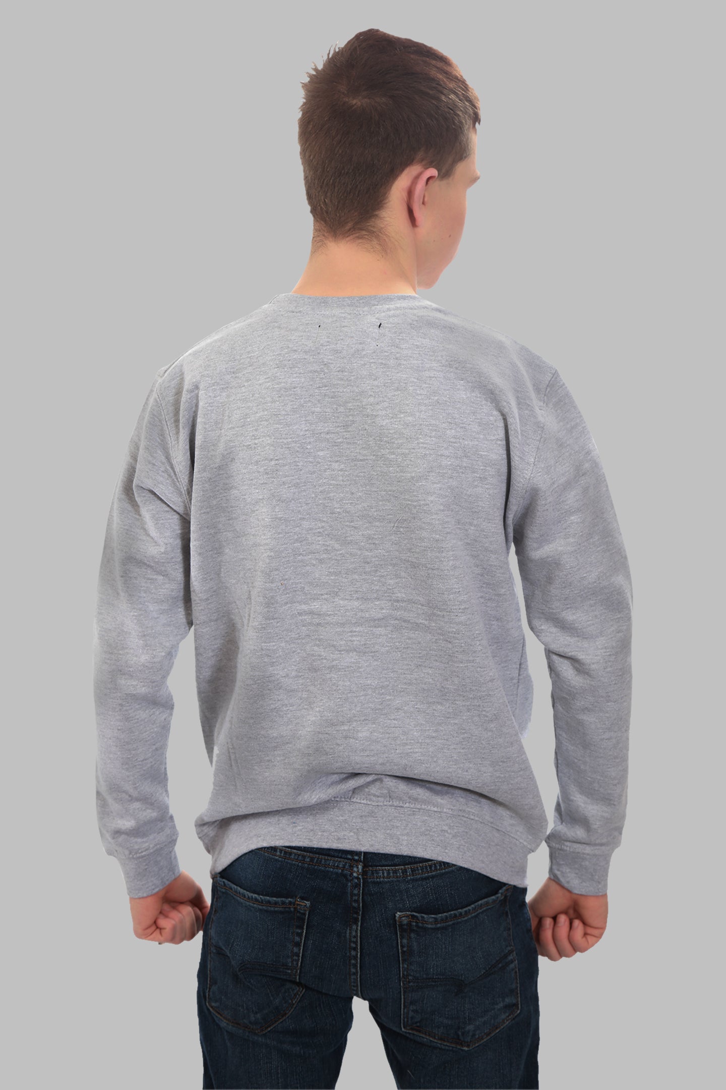 Boys Taylor Wade Black Logo Grey sweater