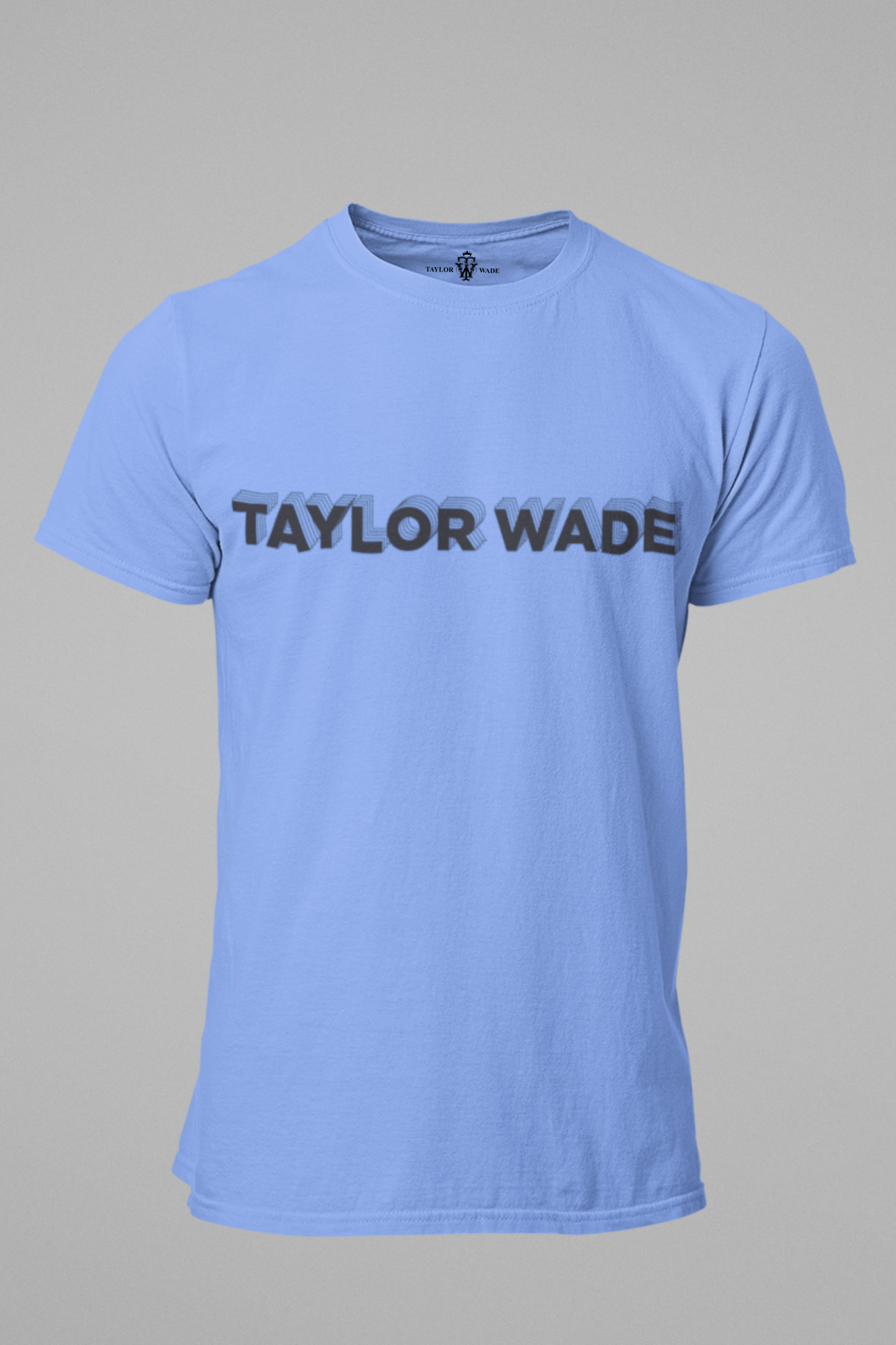 Taylor Wade Shadow Print Blue T-Shirt
