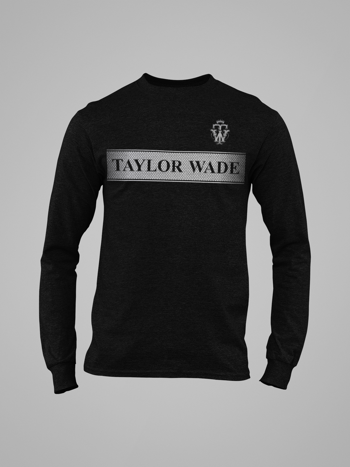 BOYS BLACK SWEATSHIRT SILVER HONEYCOMB PRINT