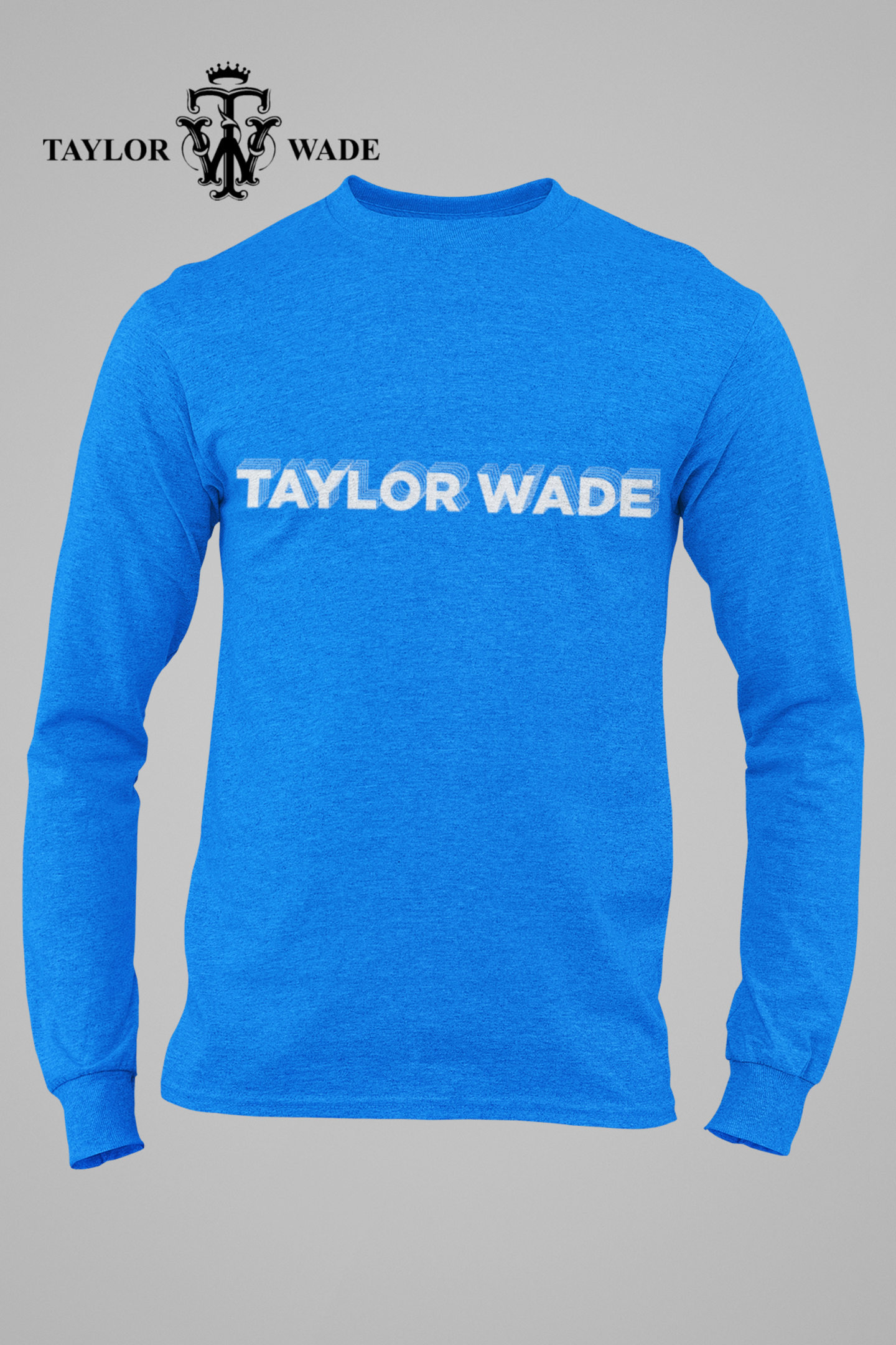 Boys White logo Blue sweatshirt