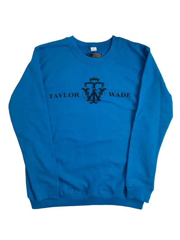 Taylor Wade Boys Blue Sweatshirt Black edition Logo