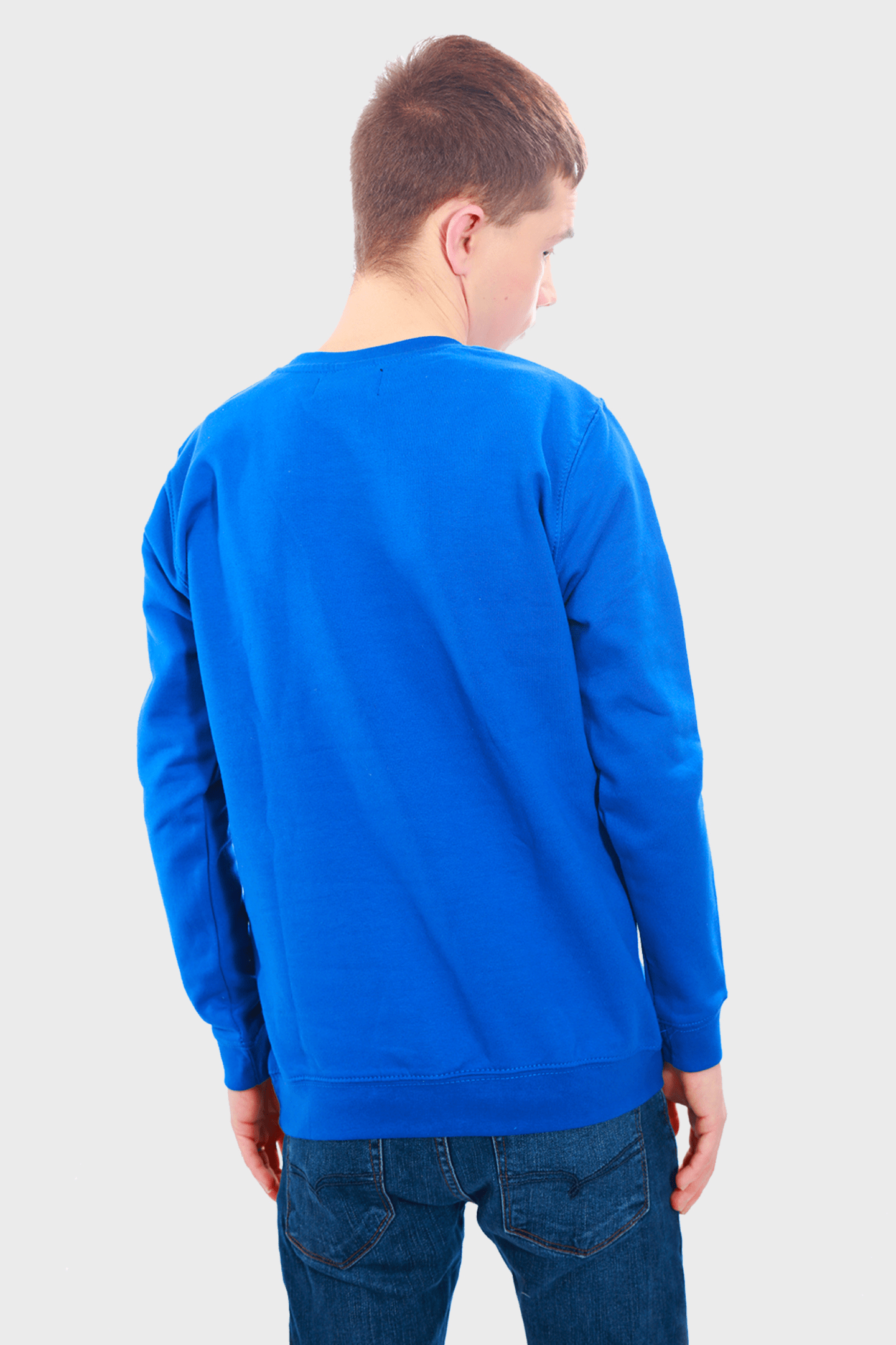 Boys Black Logo Blue Sweatshirt