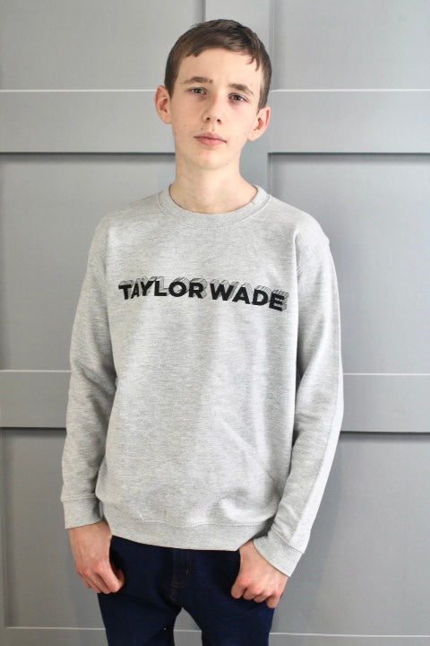 Boys shadow print Grey sweatshirt