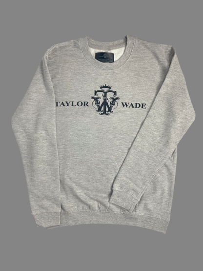 BOYS GREY TAYLOR WADE LOGO SWEATSHIRT