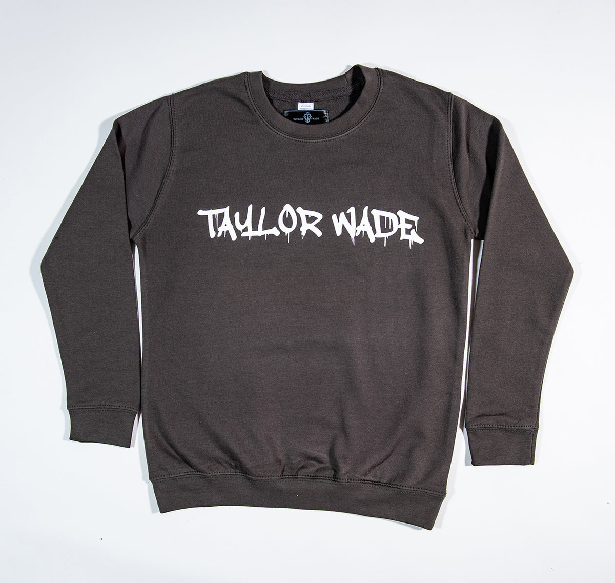 Boys Graffiti print Storm Grey sweatshirt