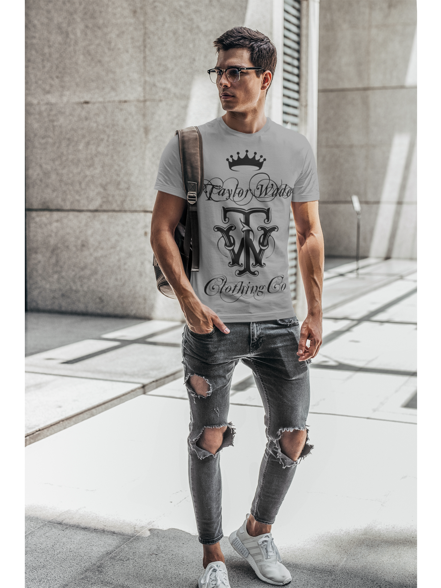 Mens Taylor Wade Grey Ornamental print T-shirts