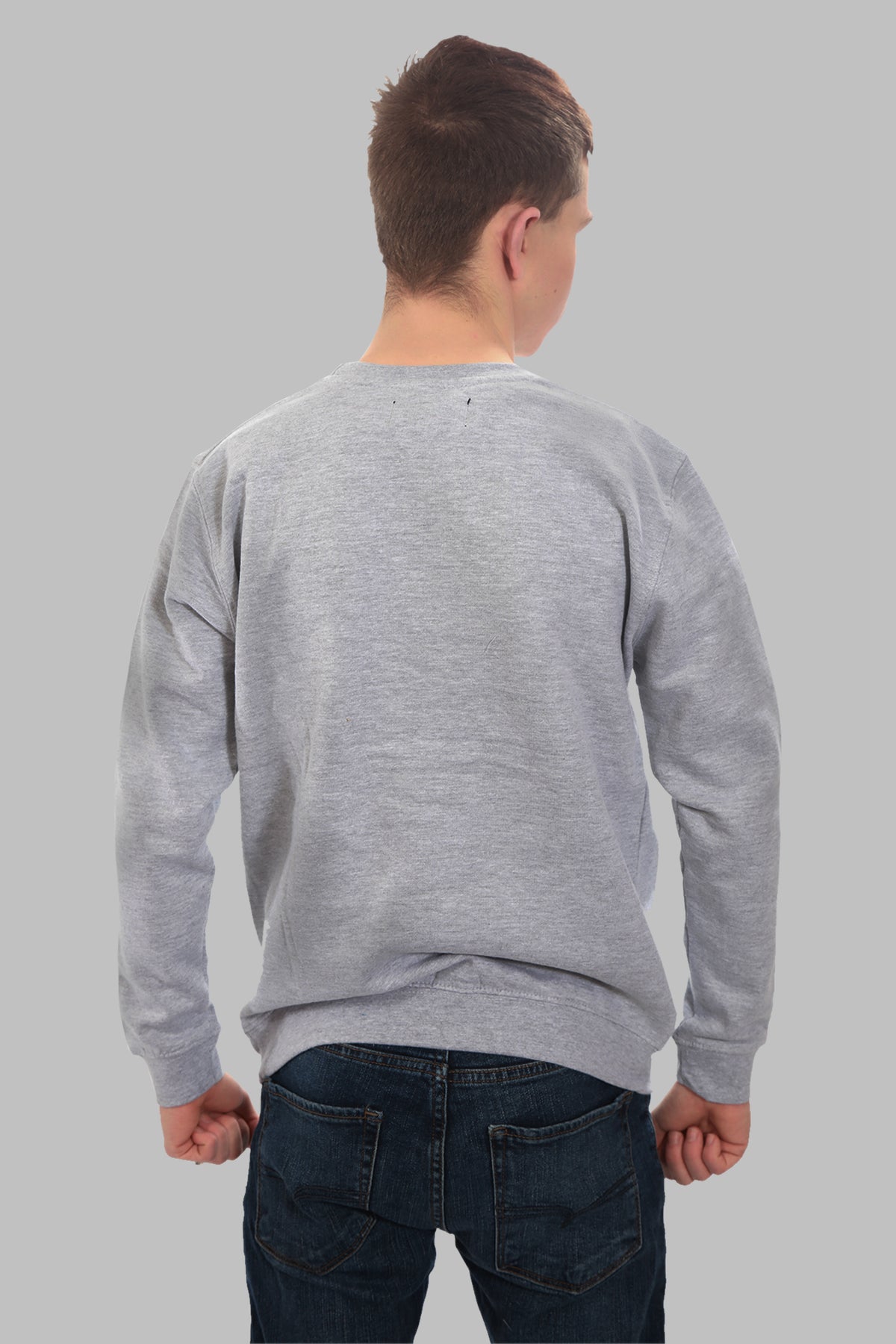 Boys Taylor Wade Black Logo Grey sweater