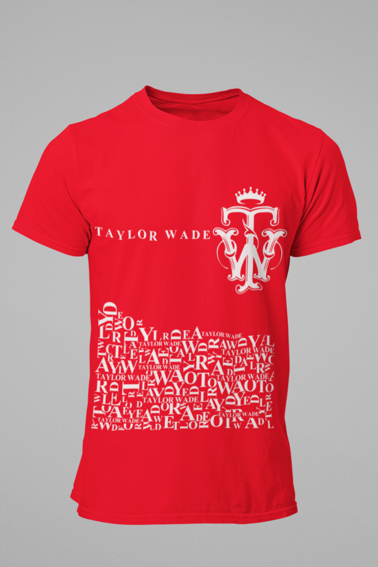 Men's Taylor Wade Full Print Red T-Shirt
