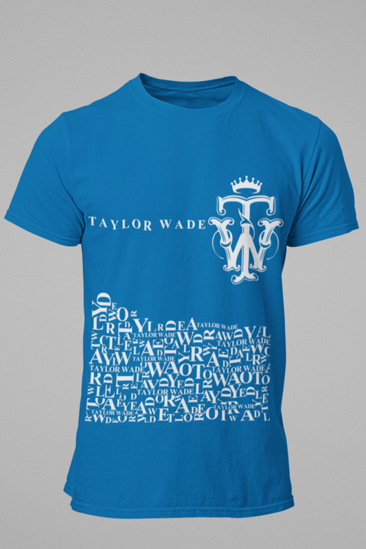 Men's Taylor Wade Full Print Blue T-Shirt