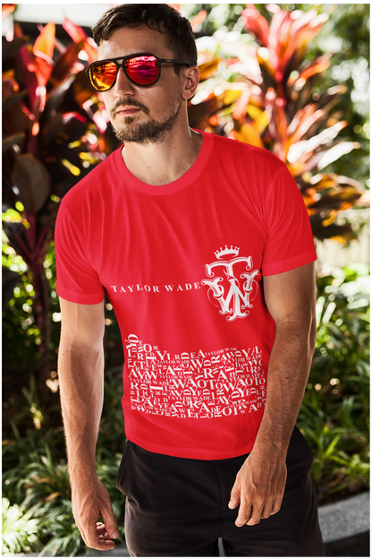 Men's Taylor Wade Full Print Grey T-Shirt