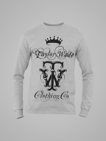 TAYLOR WADE BOYS ORNAMENTAL PRINT GREY SWEATSHIRT