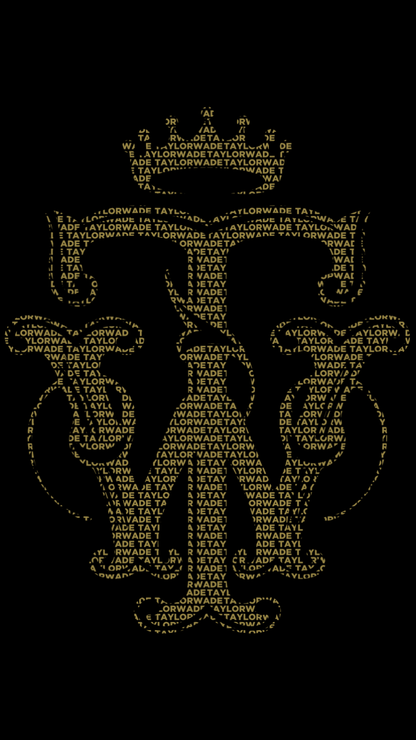 Men’s gold print logo T-Shirt