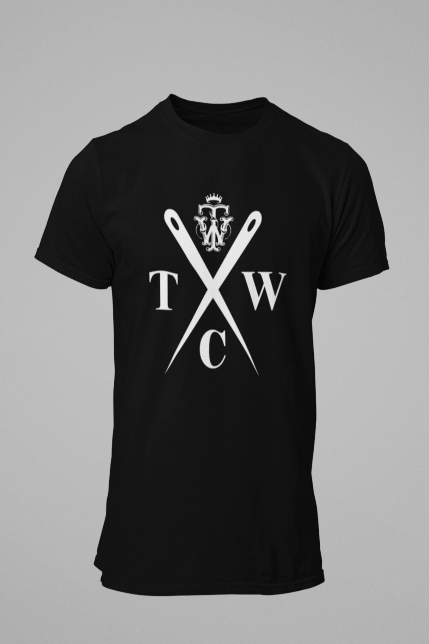 Boys Black Needles Design T-shirt