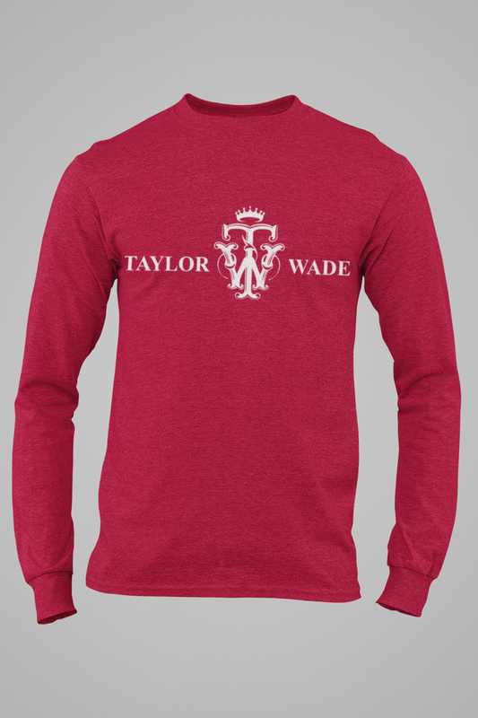 Boys white Logo Bergundy sweatshirt