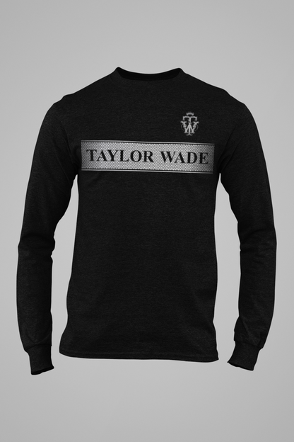 BOYS BLACK SWEATSHIRT SILVER HONEYCOMB PRINT