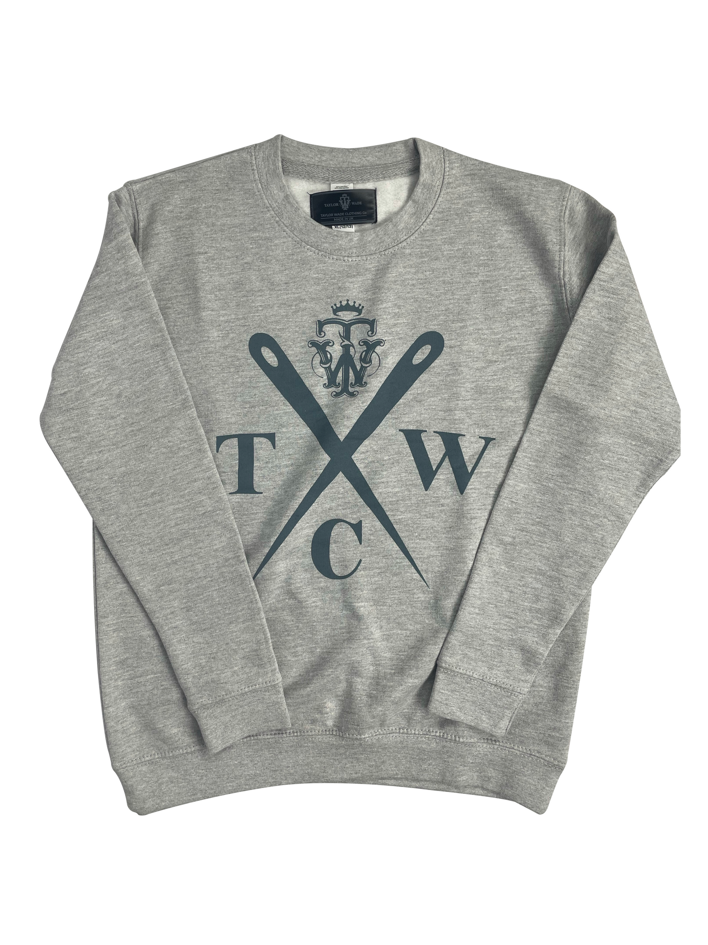 TAYLOR WADE BOYS GREY NEEDLES SWEATSHIRT